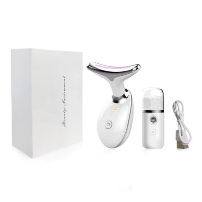 Facial Massager Face Lifting Machine EMS Facial Microcurrent Red Light Therapy Anti-Aging Facial Massager Neck Face Lift Device